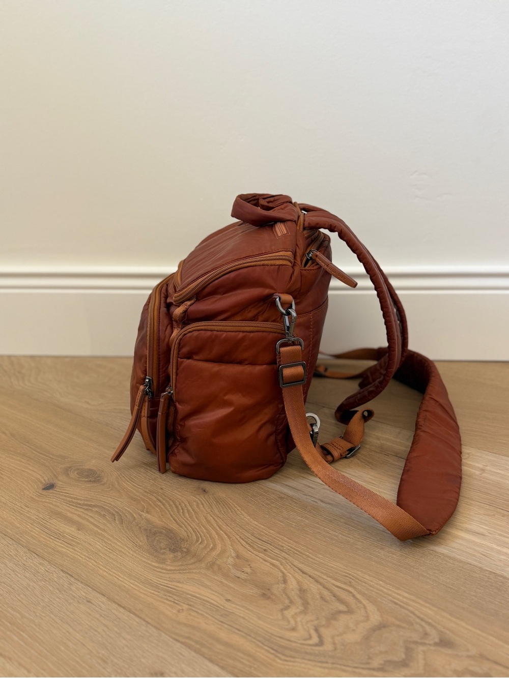 Caraa Nylon Baby Bag Backpack in Clay - Picture 6 of 6